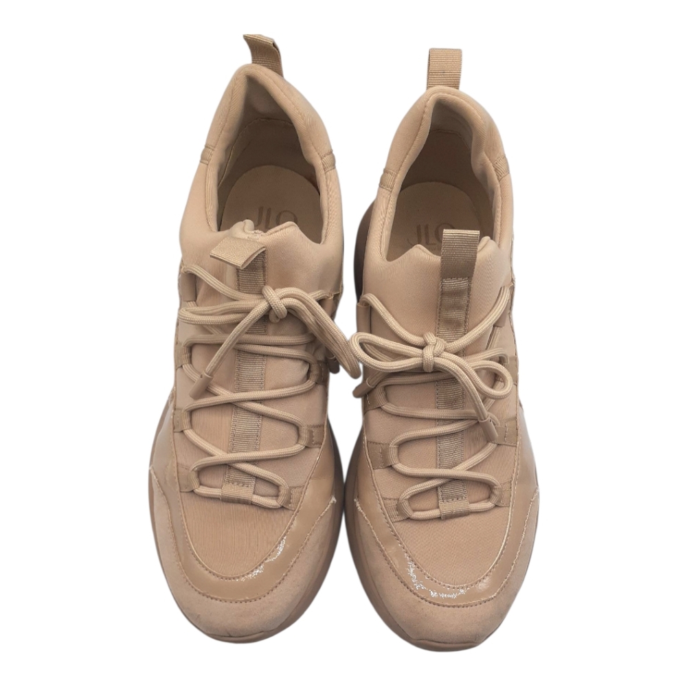 SALE! Jennifer Lopez Beige Athleisure Sneakers Women's Size 10 - Picture 2 of 8